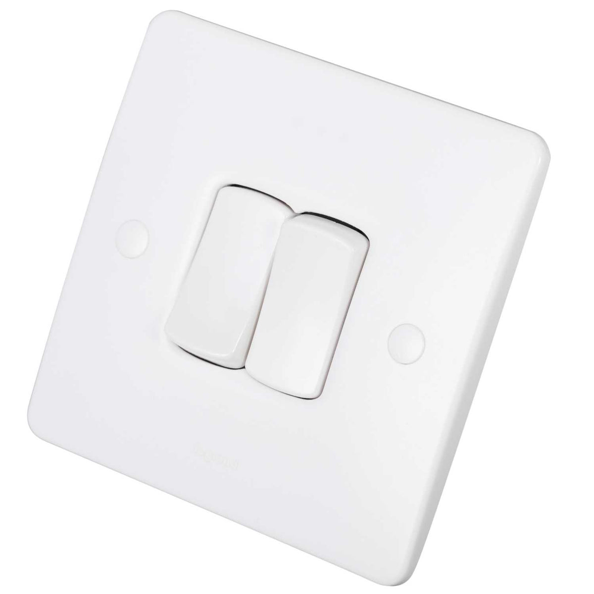 Legrand 10A 2 Gang 2 Way Light Switch White