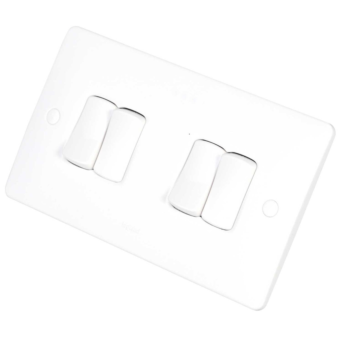 Legrand 10A 4 Gang 2 Way Light Switch White