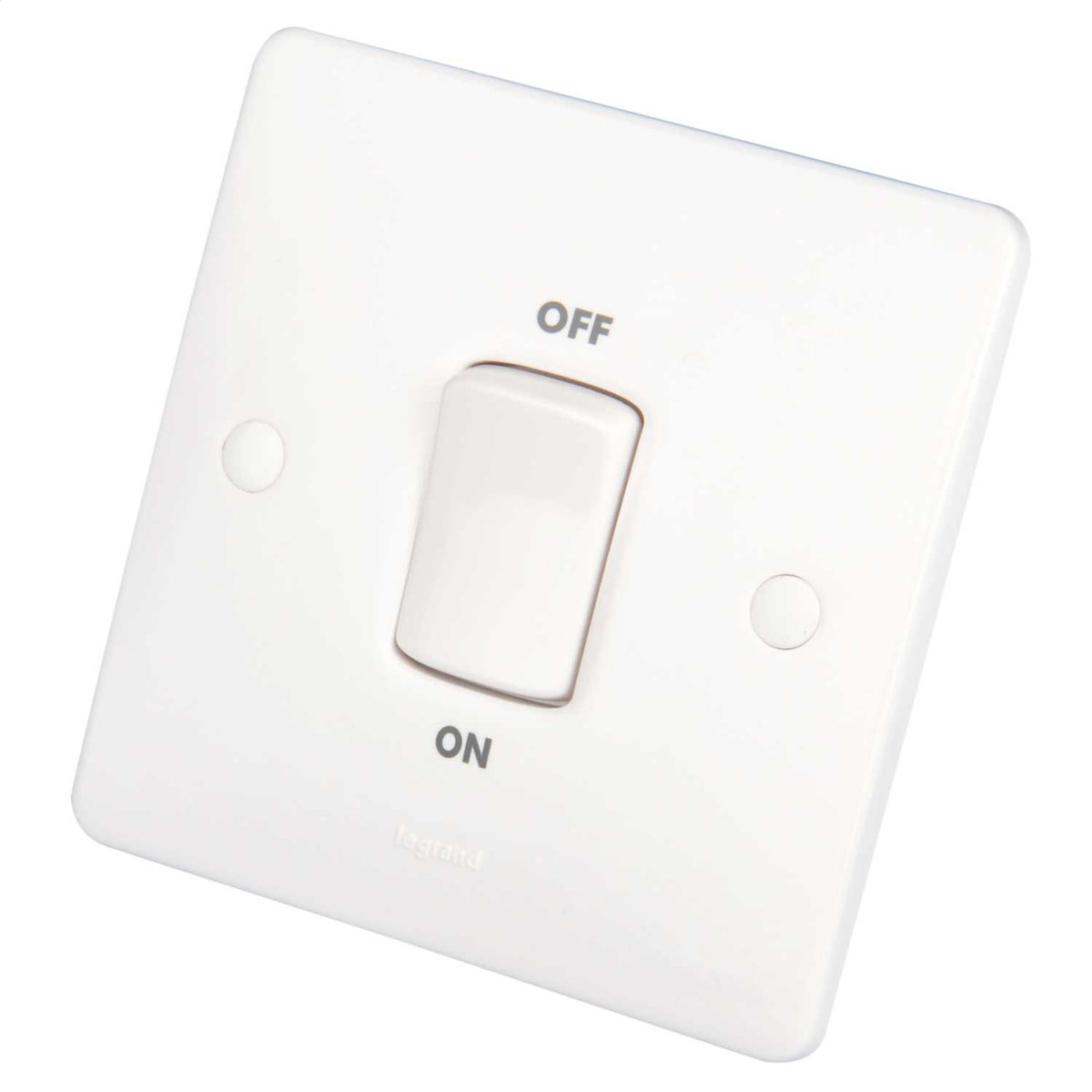 Legrand 45A DP 1 Gang Switch White