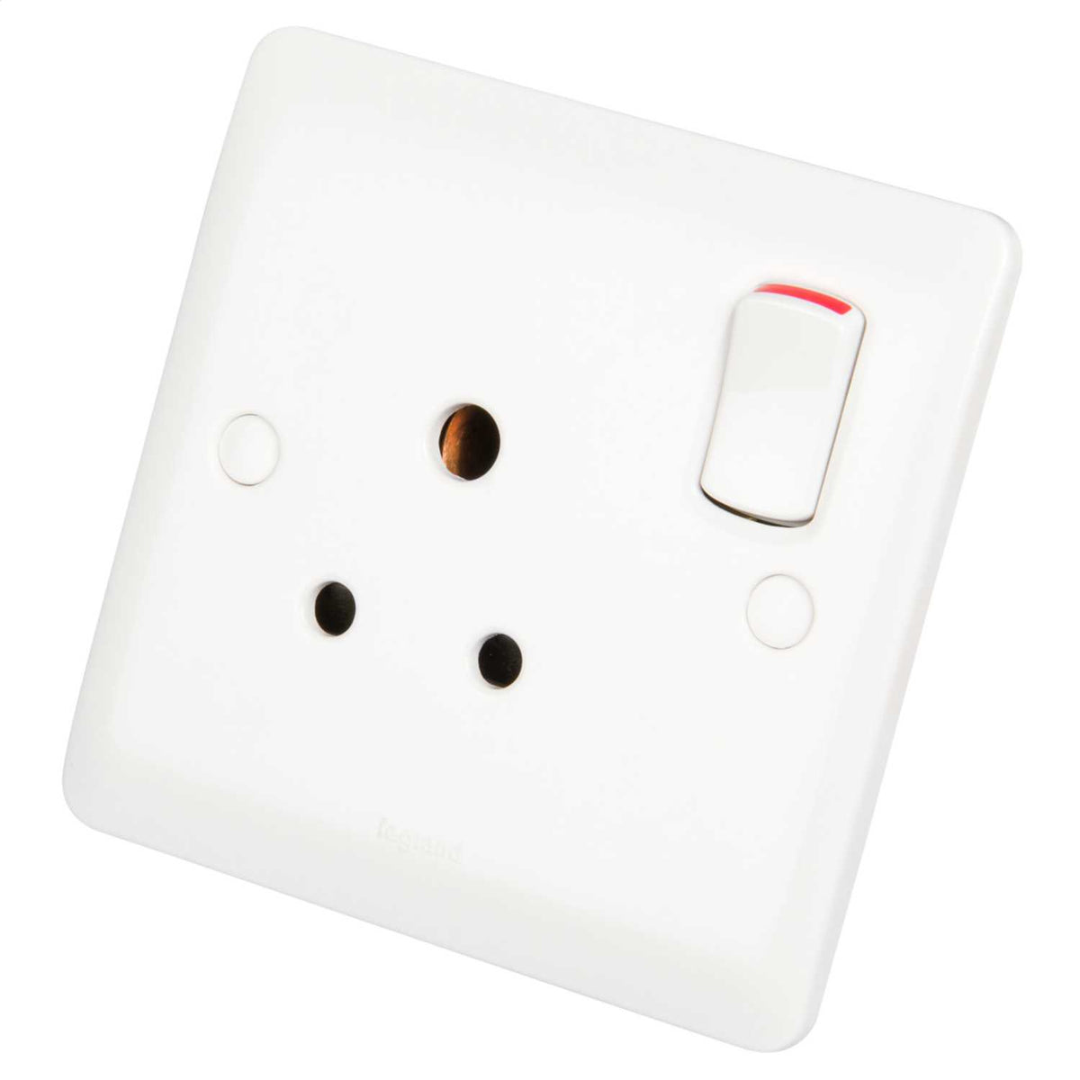 Legrand 5A 1 Gang Switched Socket White