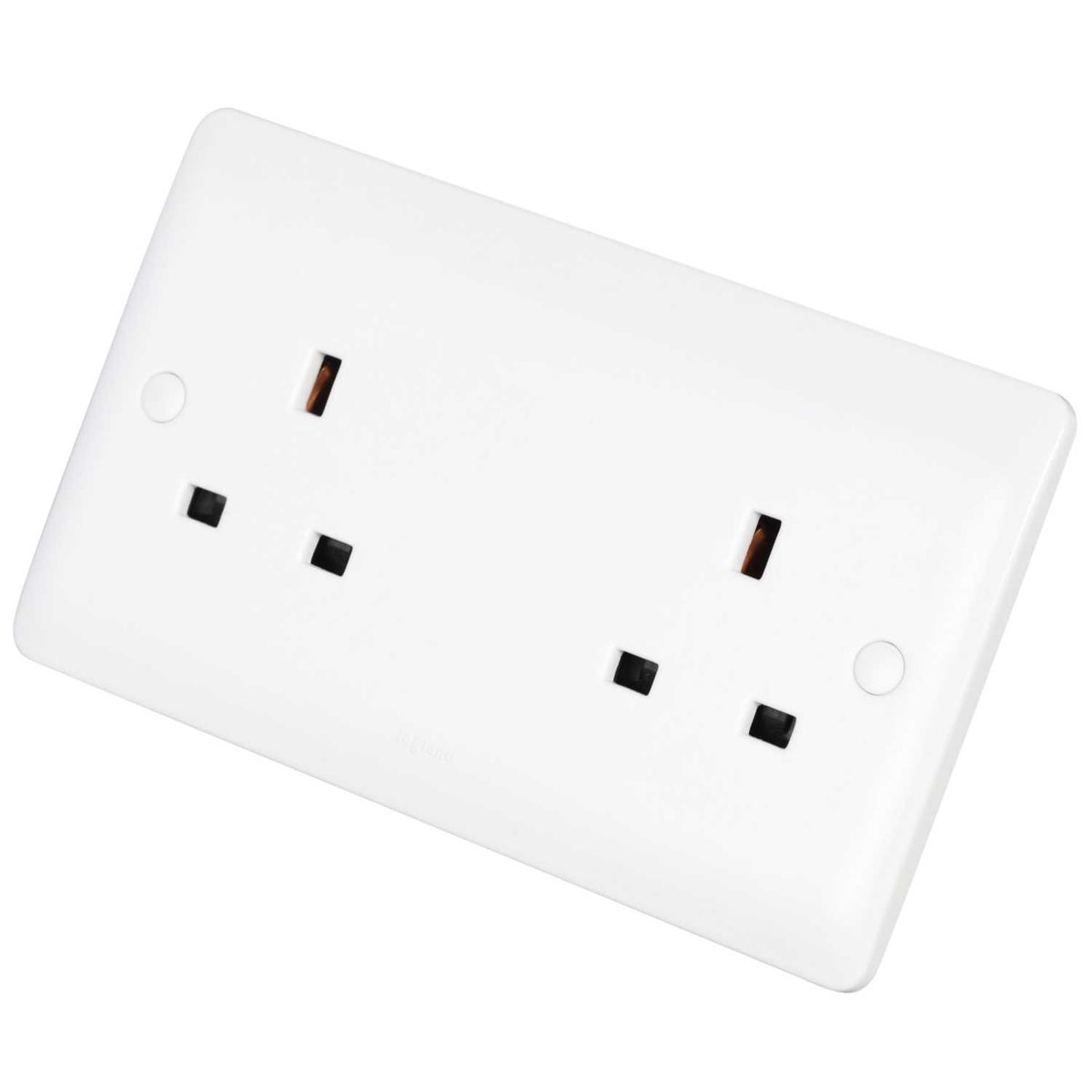 Legrand 13A 2 Gang Unswitched Socket White