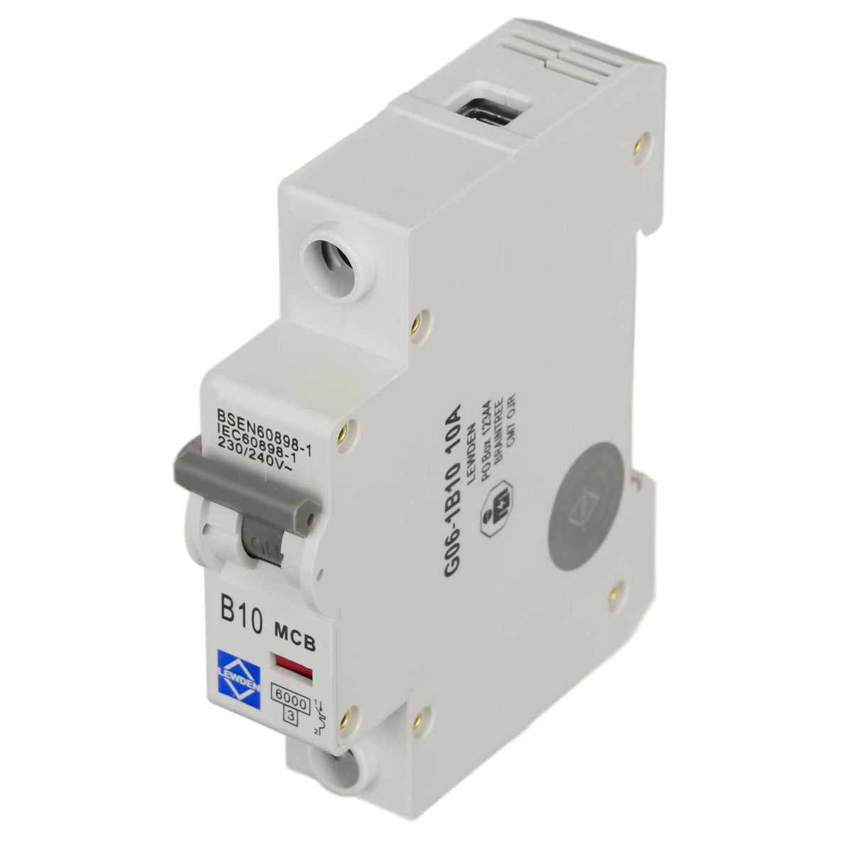 Lewden 10A Single Pole 6kA B Curve MCB
