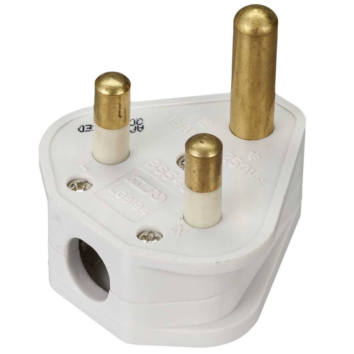 LGA Selectric 15A 3 Round Pin Plug