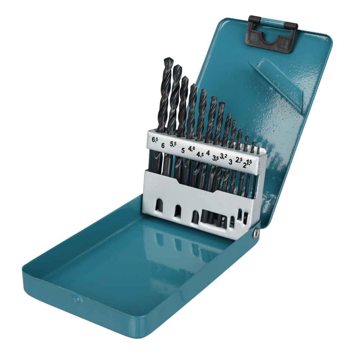 Makita 13 Piece HSS Drill Set Metal Box