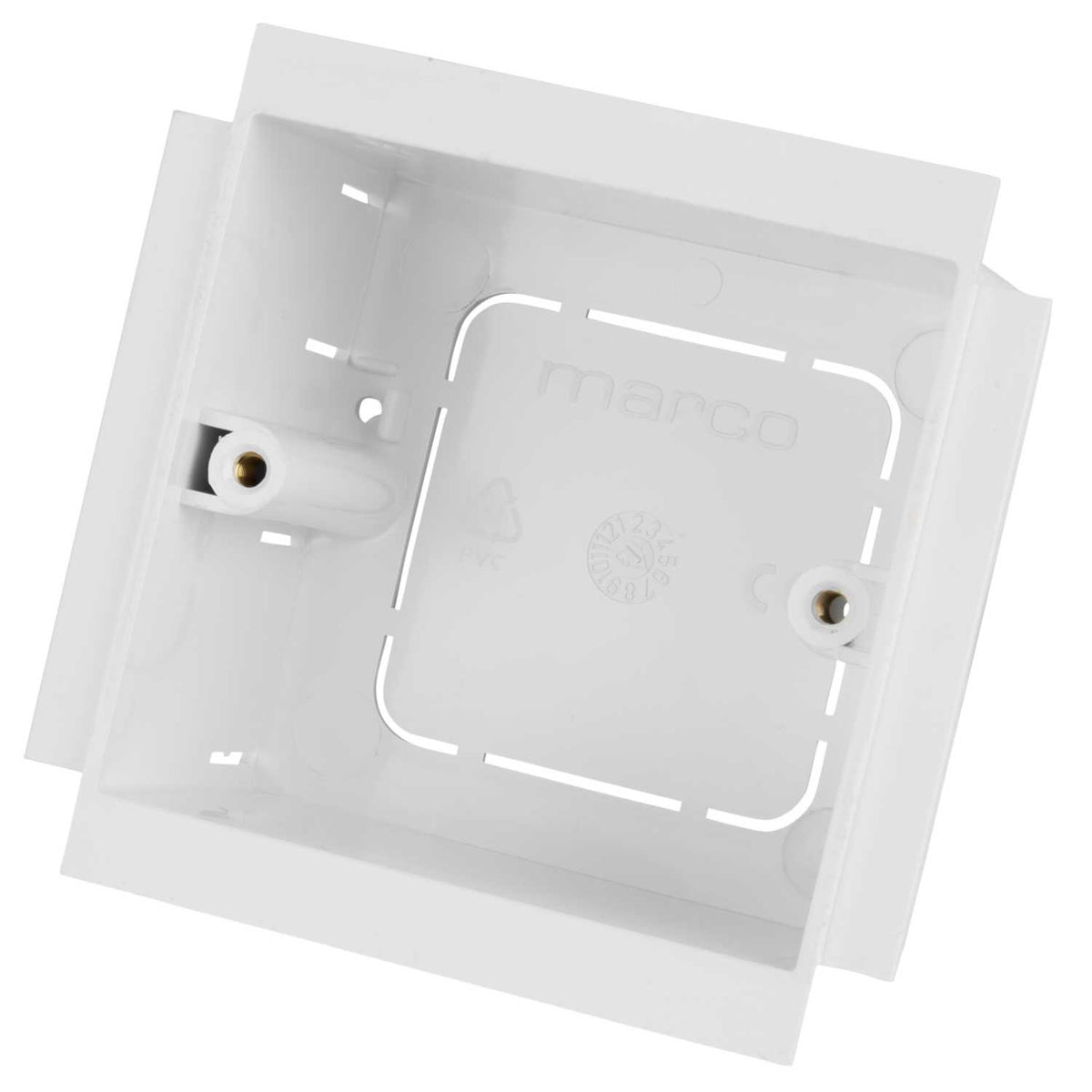 50mm 1 Gang Socket Box White (Sold in 1's)