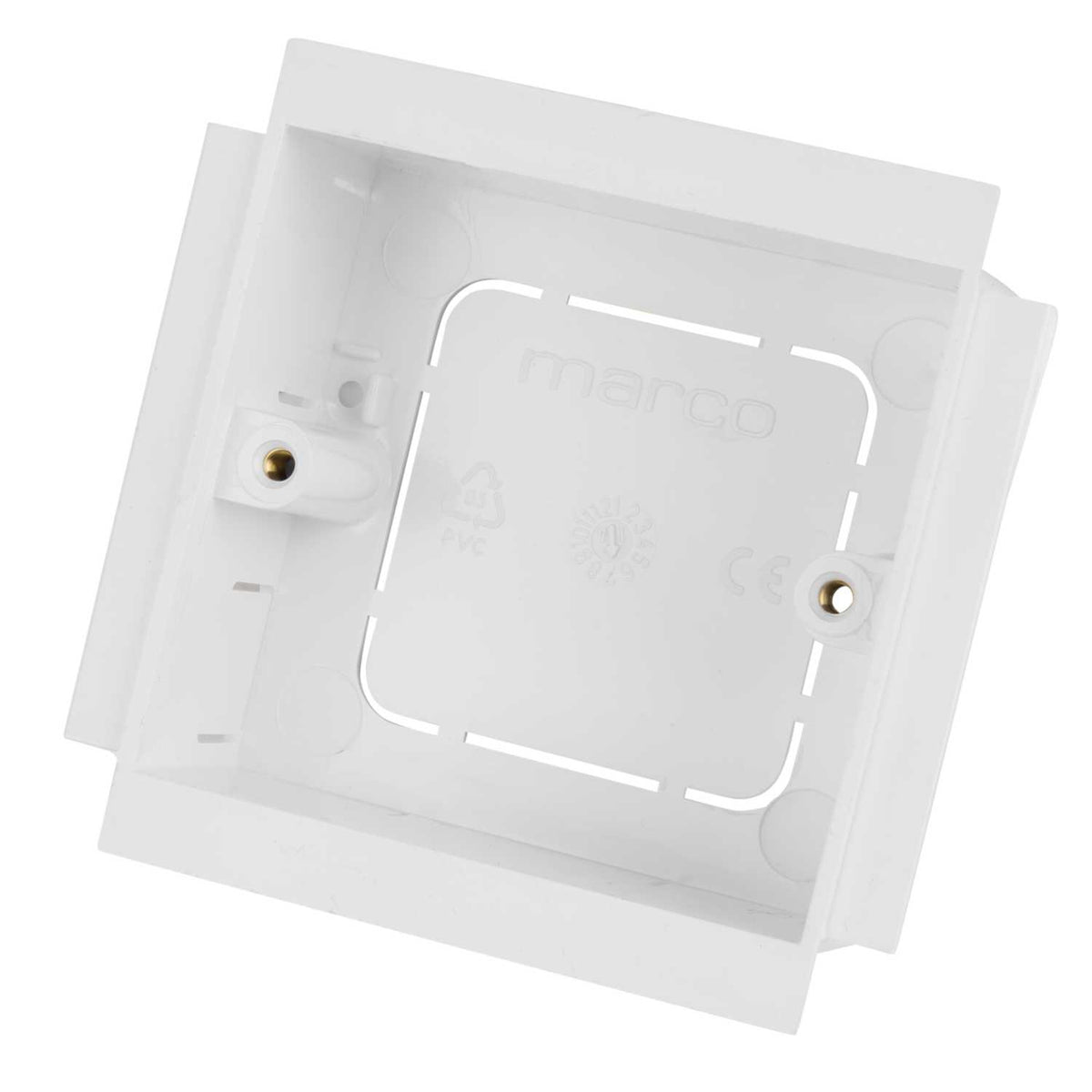 25mm 1 Gang Socket Box White (Sold in 1's)