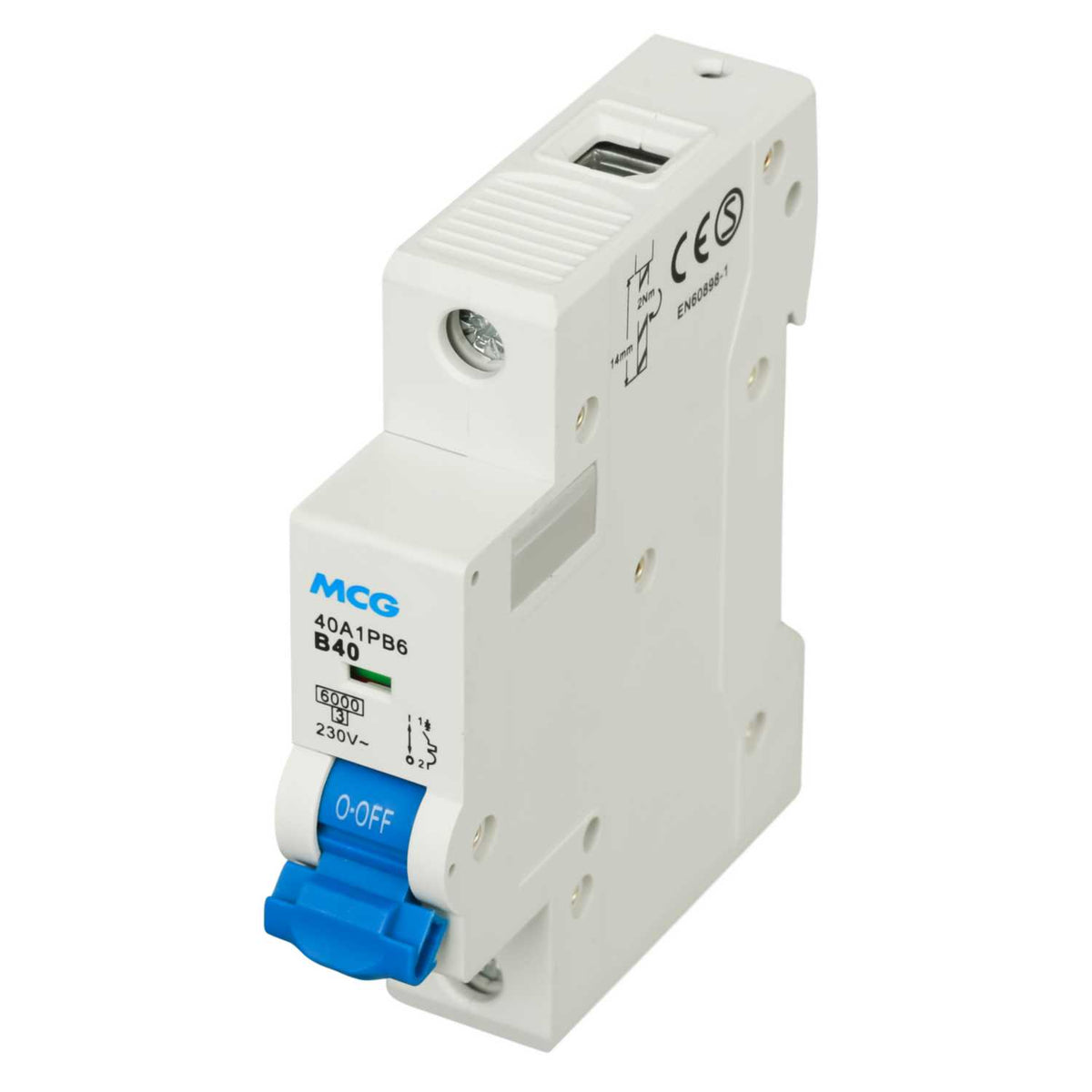 MCG 40A Single Pole 6kA B Curve MCB