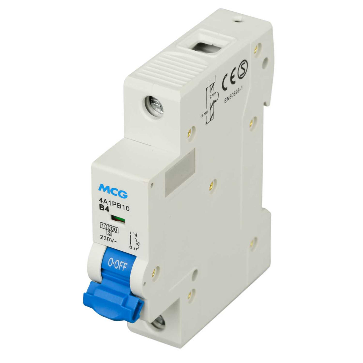MCG 4A Single Pole 10kA B Curve MCB