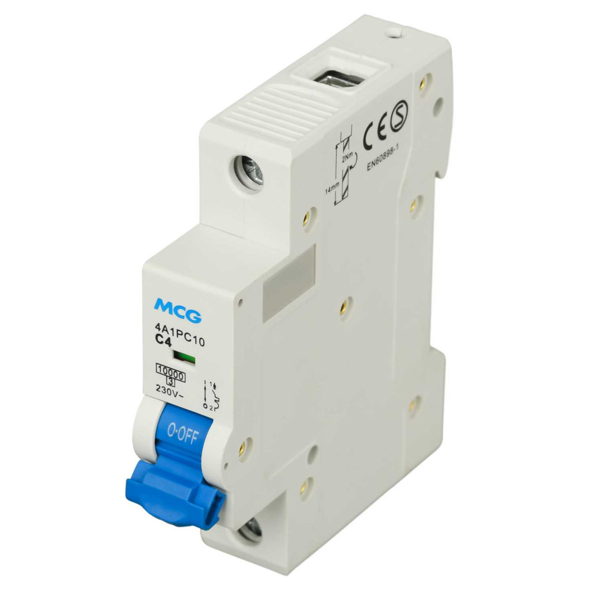 MCG 4A Single Pole 10kA C Curve MCB
