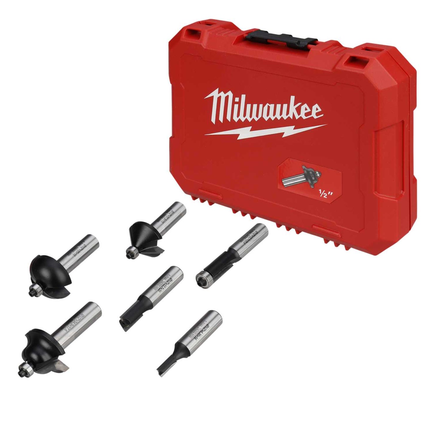 Milwaukee 6 Piece Router Bit Set