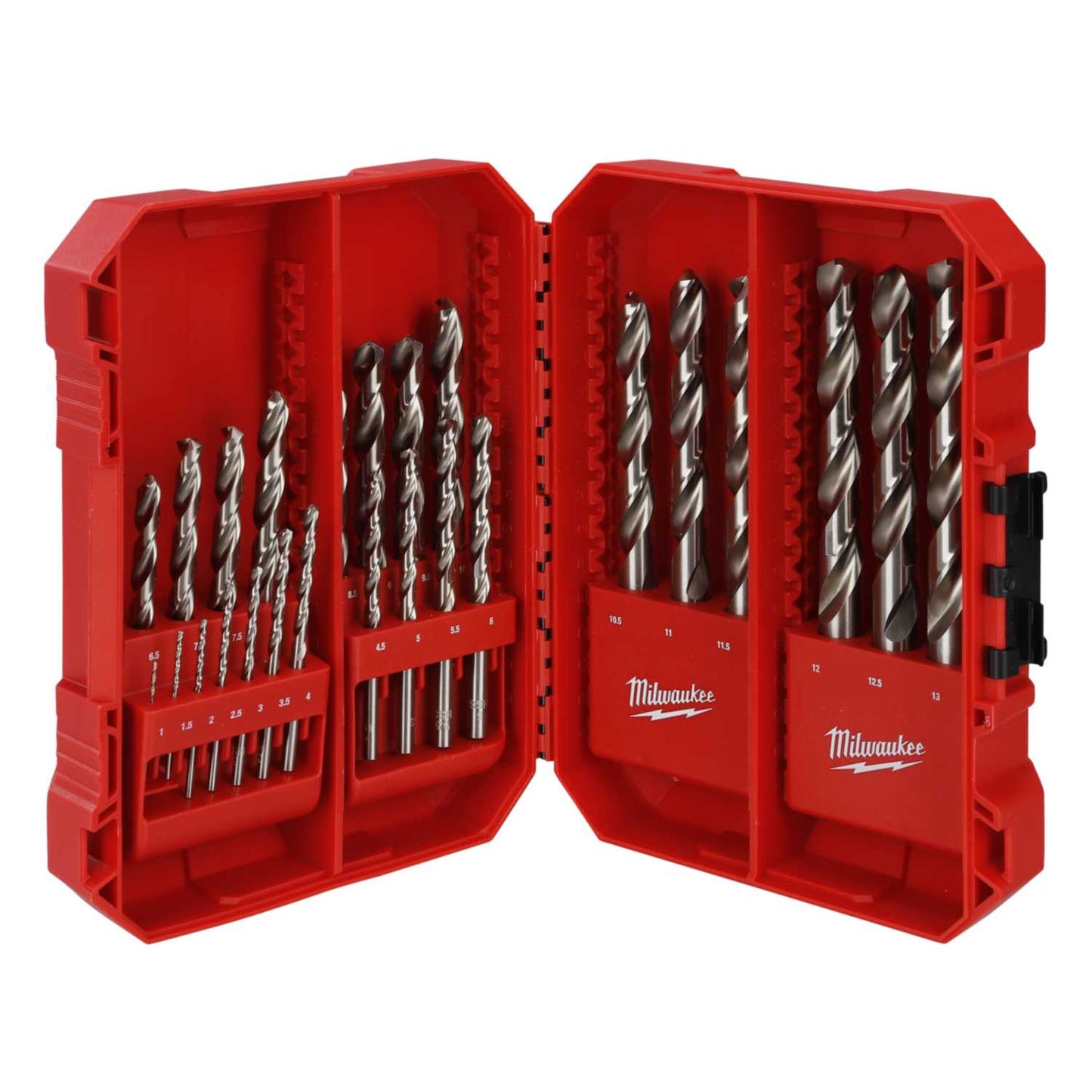 Milwaukee 25 Piece Thunderweb HSS-Ground Drill Bit Set