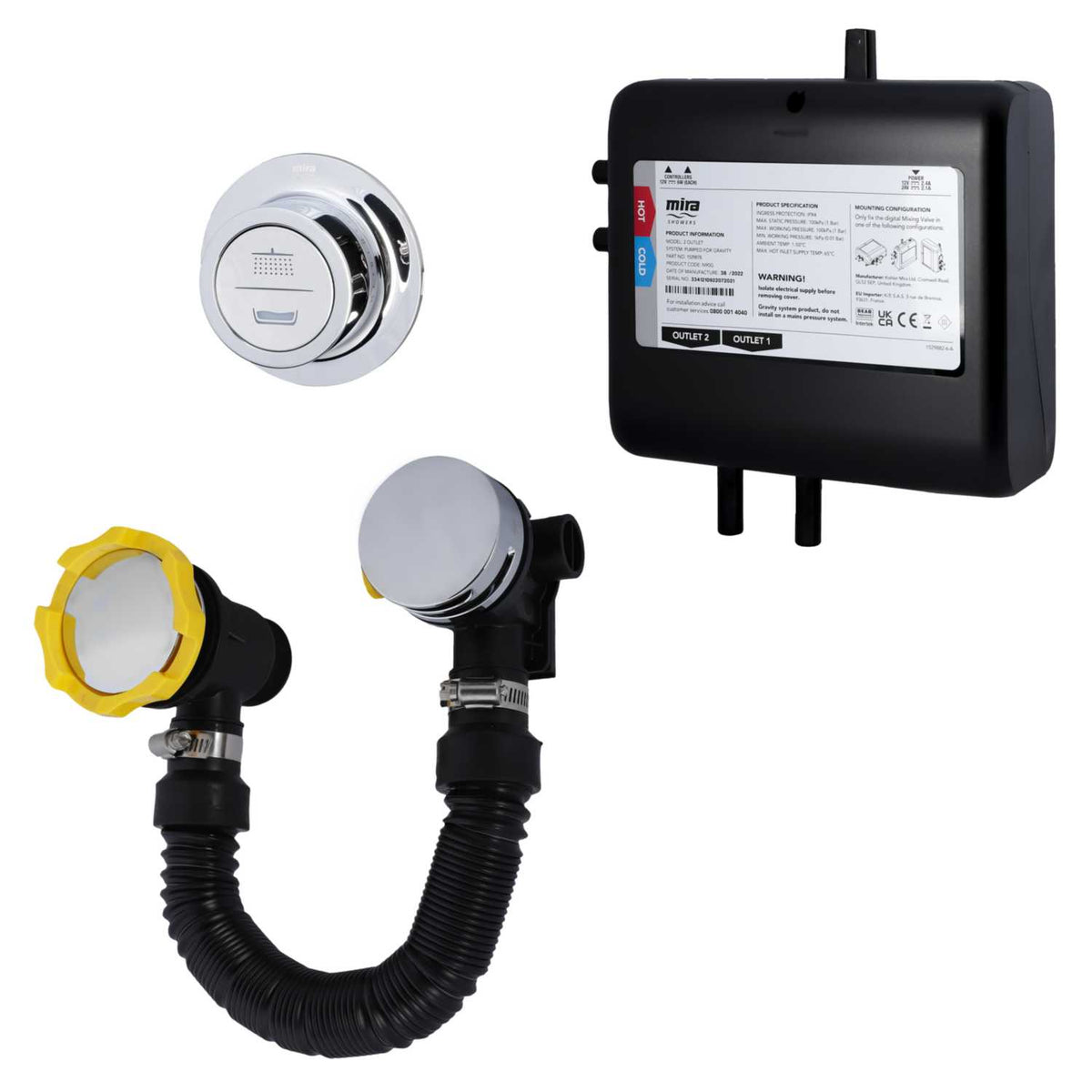 Mira Mode Digital Bath Fill Gravity Pumped
