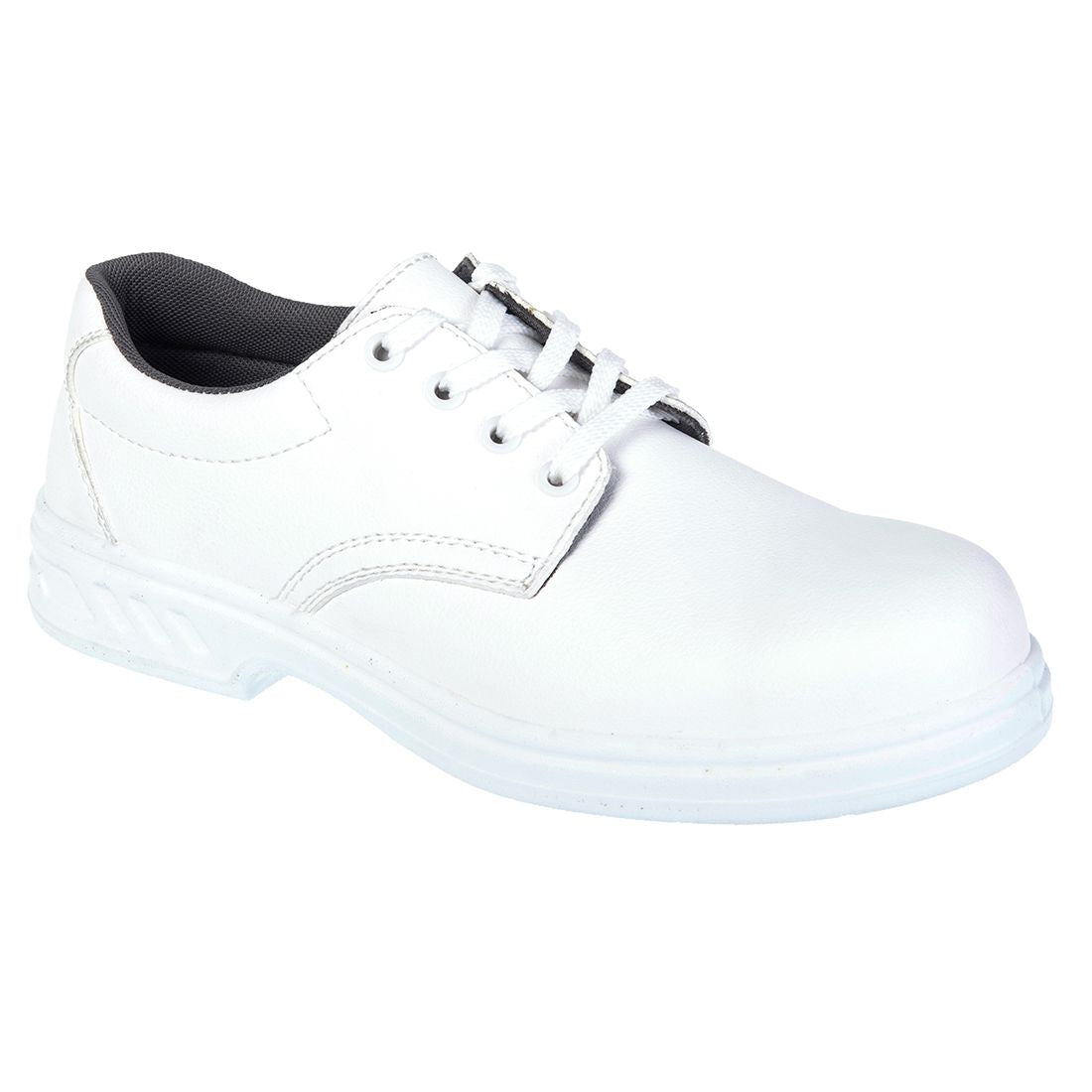 Steelite Laced Safety Shoe S2, 34, R, White
