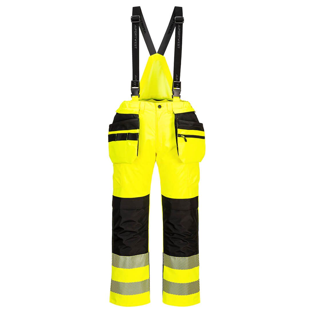 PW3 Hi-Vis Rain Trousers, L, R, Yellow/Black