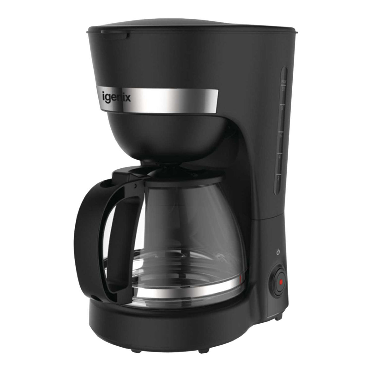 Igenix 1.25L Filter Coffee Maker Black