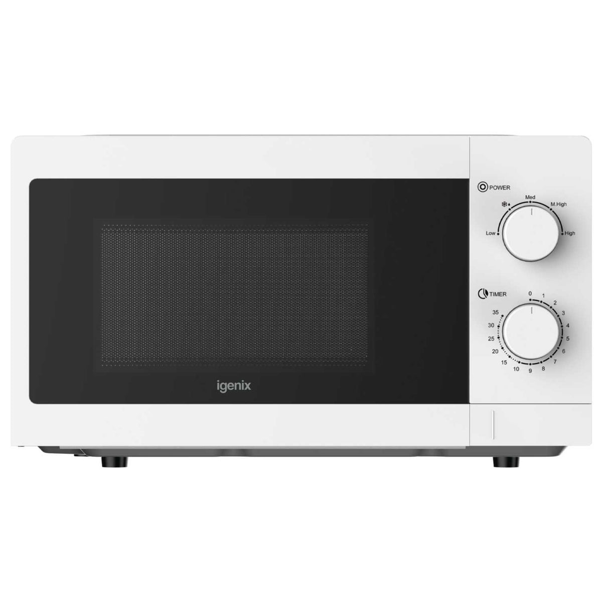 Igenix 20L 800W Manual Microwave White