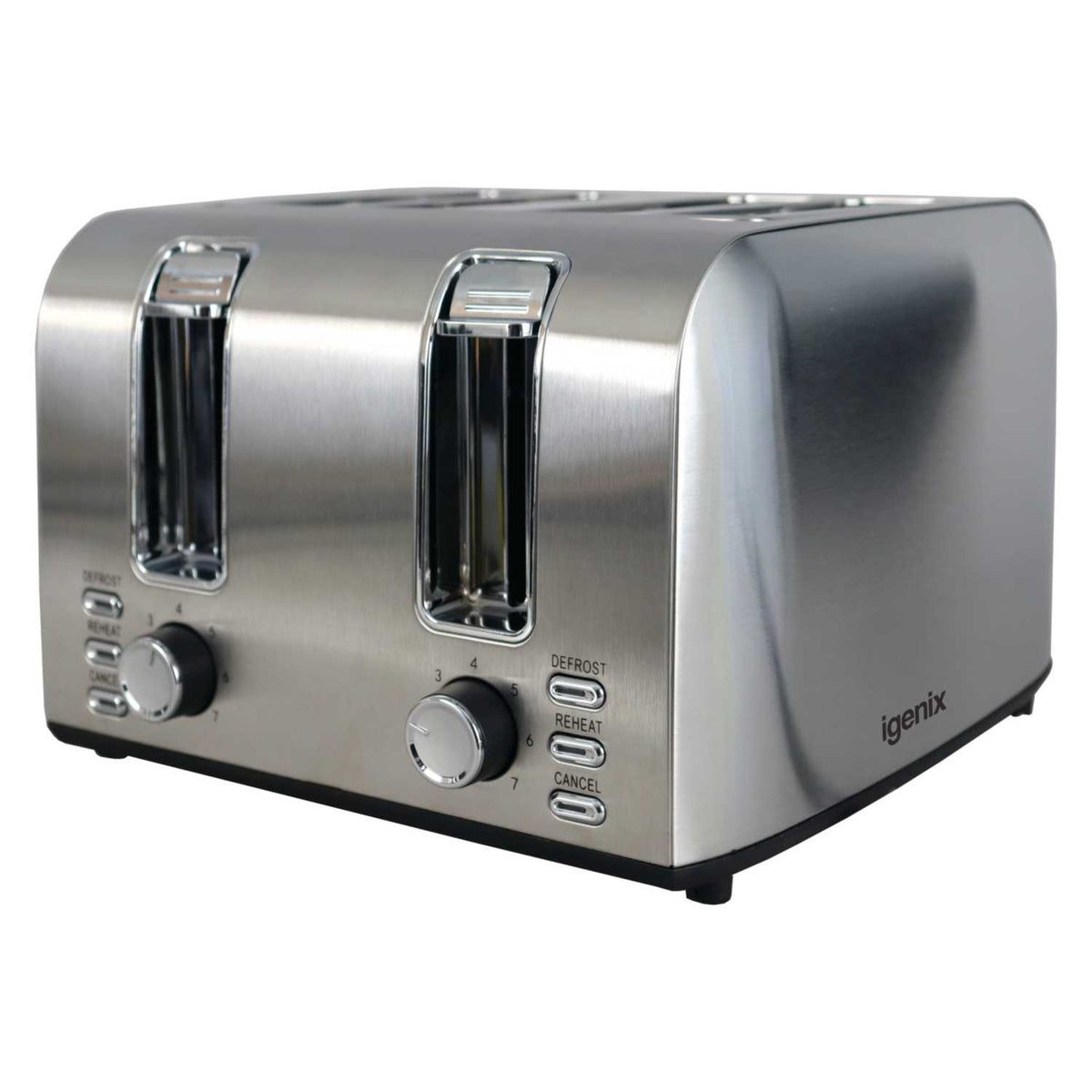 Igenix 4 Slice Toaster Stainless Steel