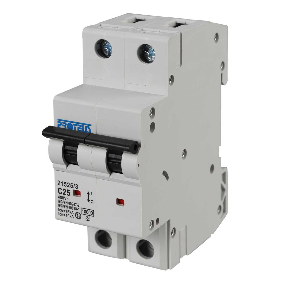 Proteus 25A Double Pole 15kA C Curve MCB