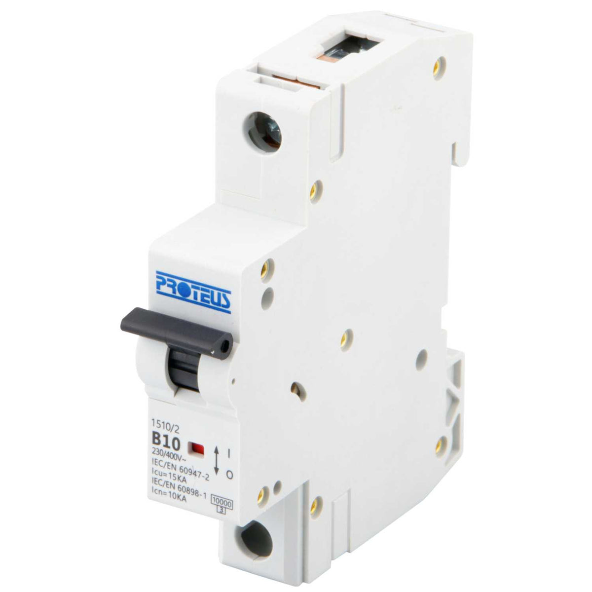 Proteus 10A Single Pole 15kA B Curve MCB