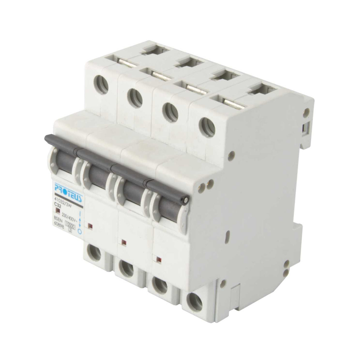 Proteus 32A Four Pole 10kA C Curve MCB