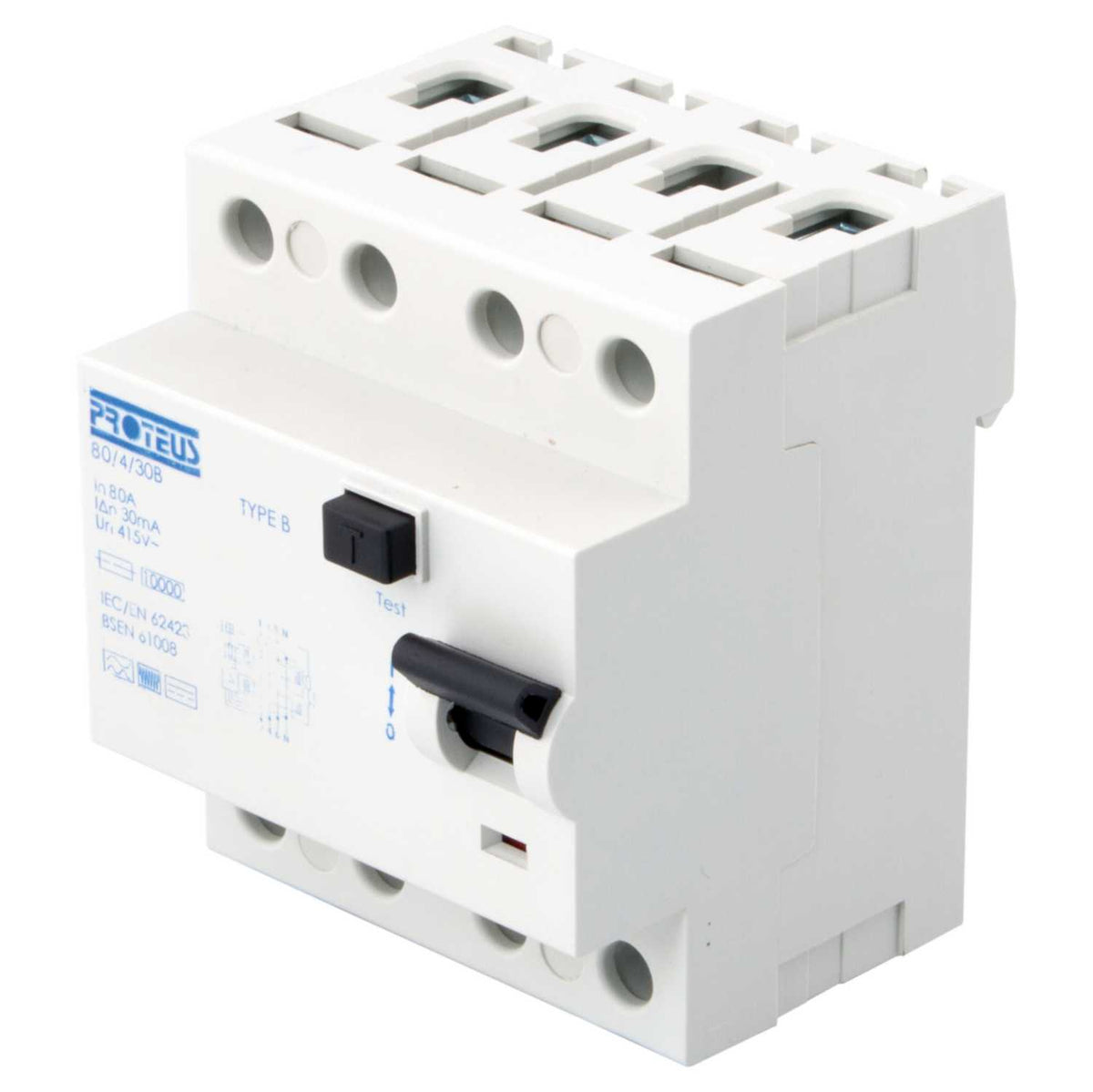 Proteus 80A 4 Pole 30mA Type B RCD