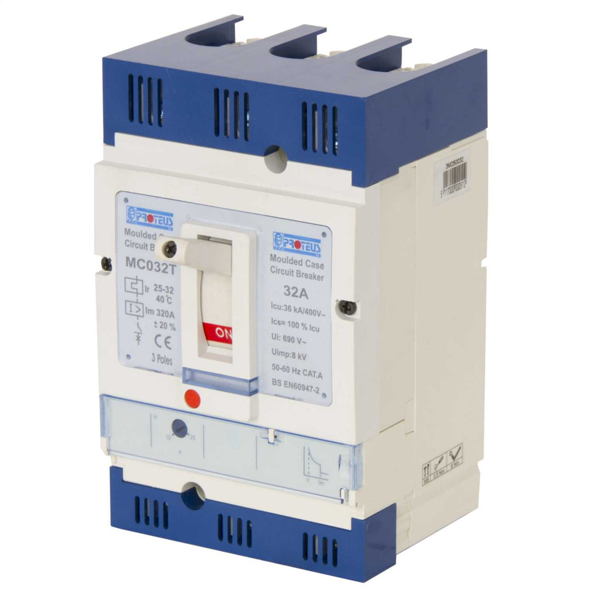 Proteus 32A Triple Pole 36kA Mccb