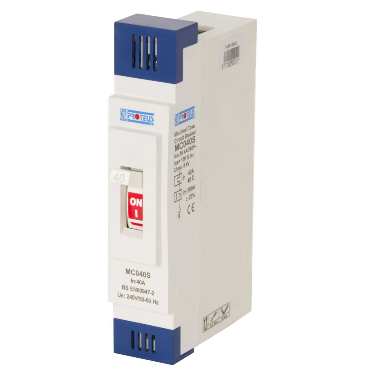 Proteus 40A Single Pole 36kA Mccb