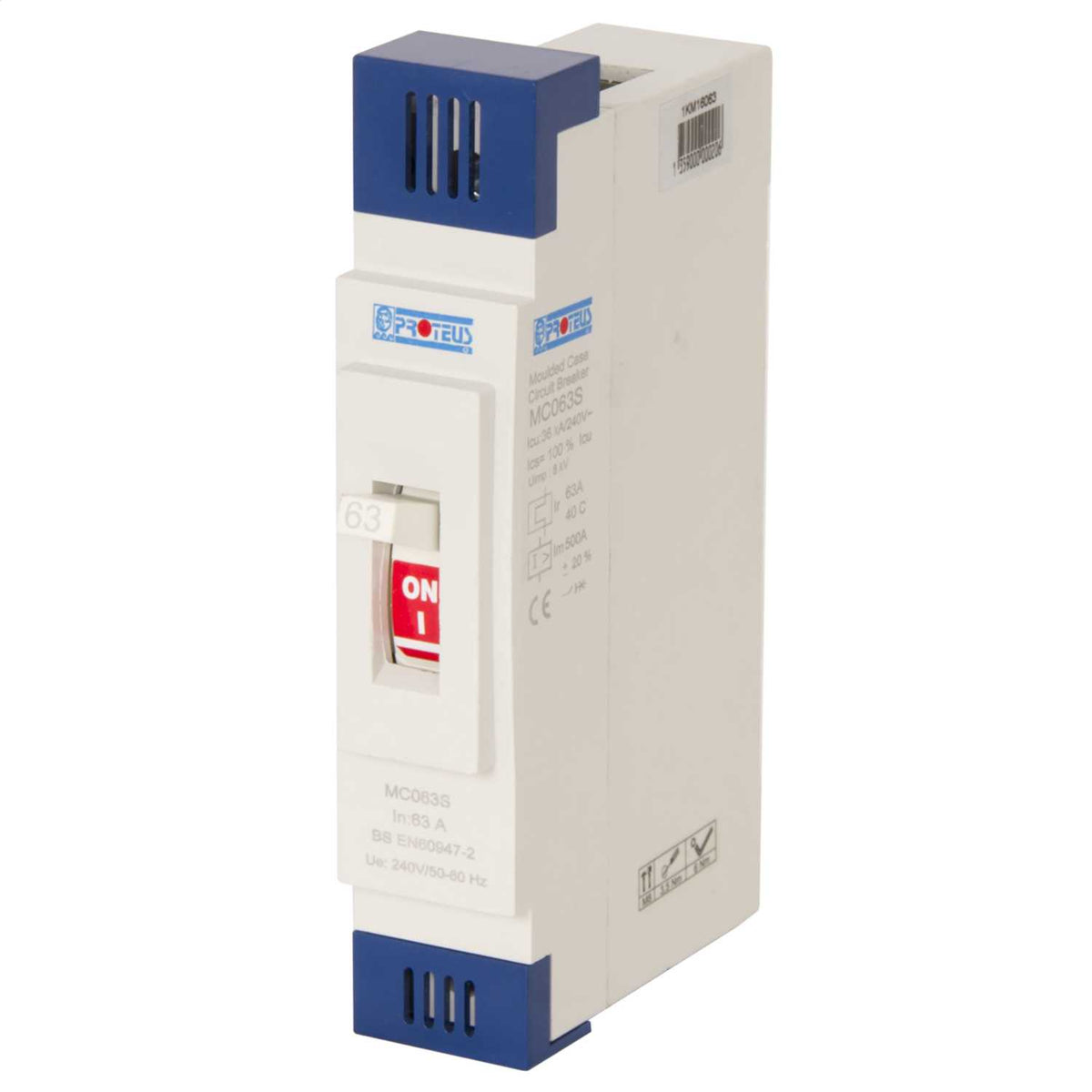 Proteus 63A Single Pole 36kA Mccb