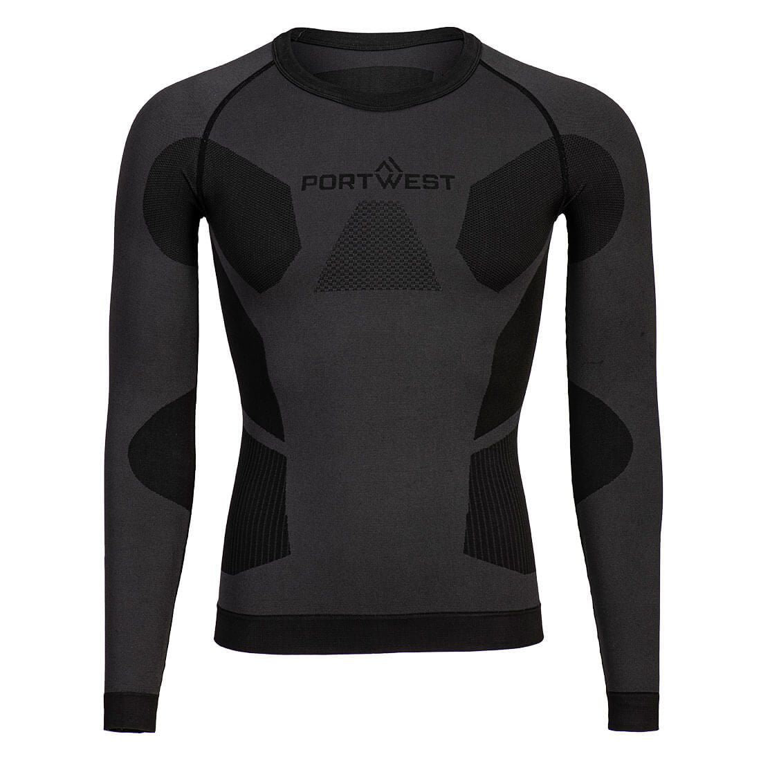 Dynamic Air Baselayer Top, L, , Charcoal