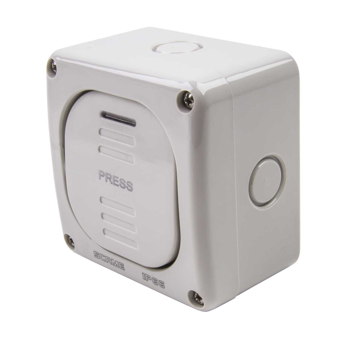 Scame 10A 1 Gang 2 Way Switch IP66 Grey