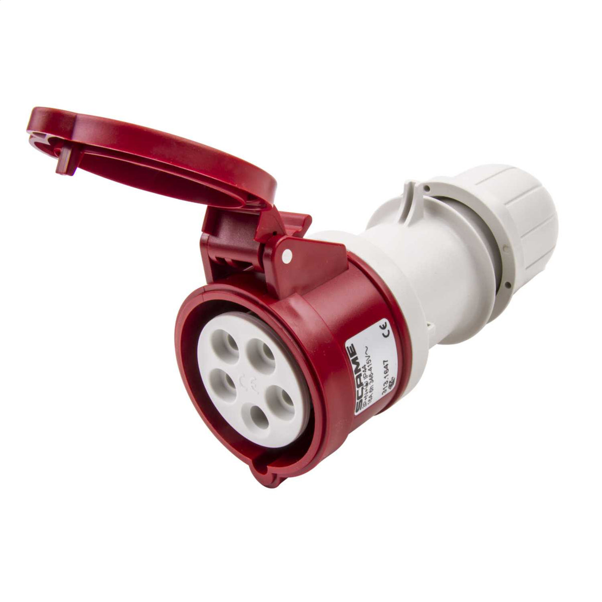 Scame Optima 16A 3P+N+E 415V Coupler IP44 Red