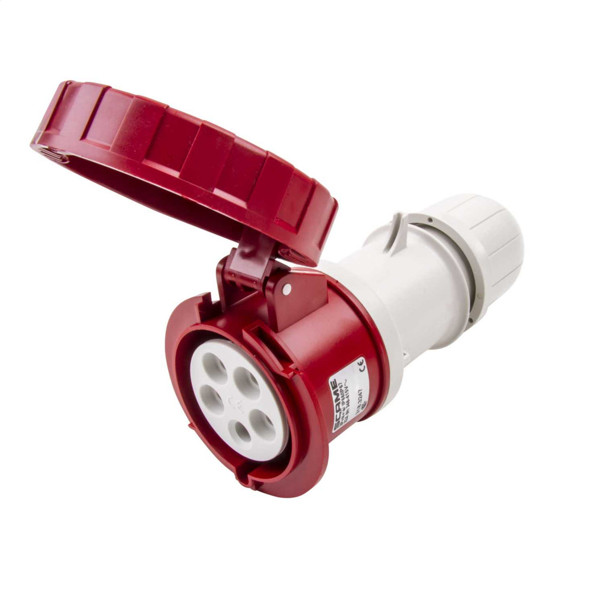 Scame Optima 32A 3P+N+E 415V Coupler IP67 Red