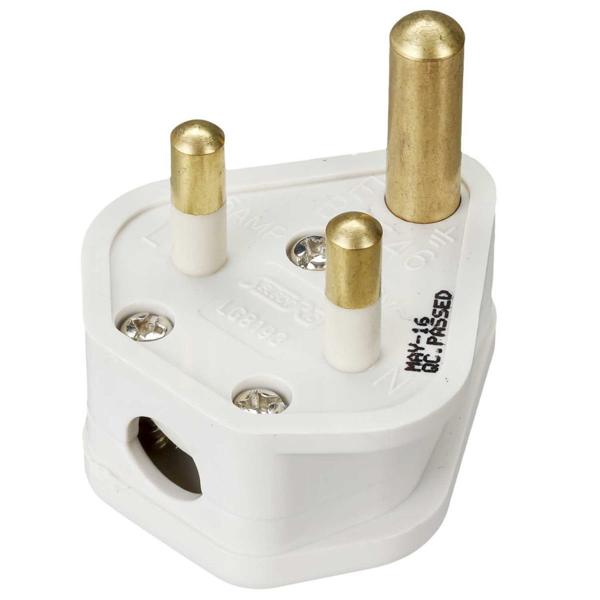 LGA Selectric 5A 3 Round Pin Plug