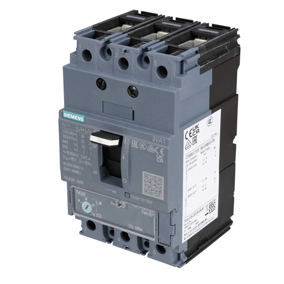 Siemens 25A Triple Pole 25kA Mccb