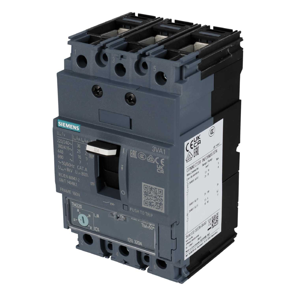 Siemens 32A Triple Pole 25kA Mccb