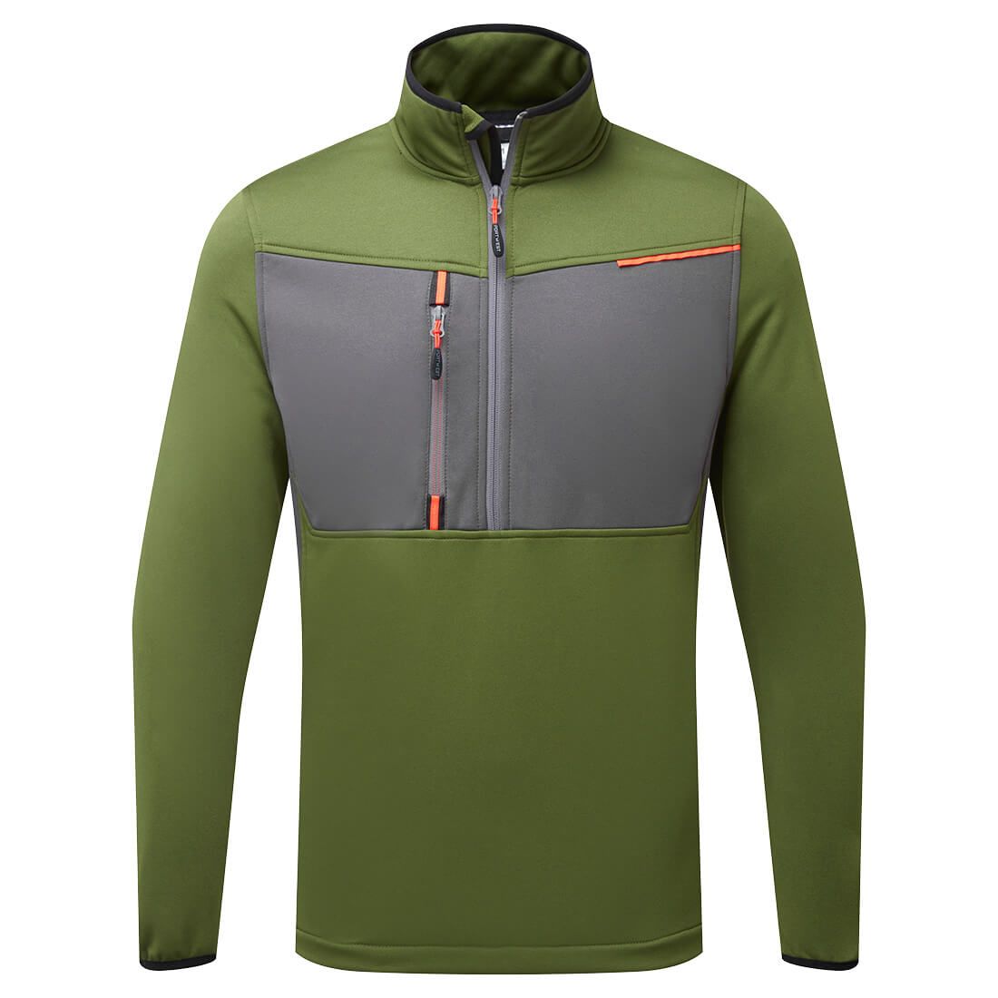 WX3 Half Zip Tech Fleece, L, R, Olive Green