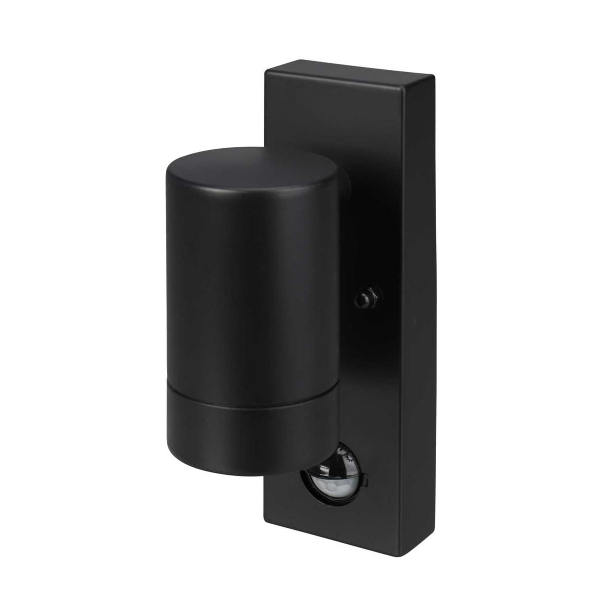 Xcite GU10 Down Wall Light Black with PIR
