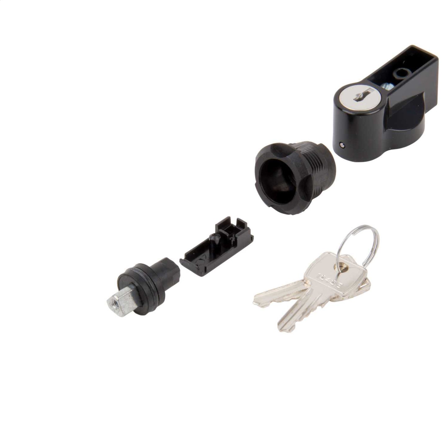 Schneider PanelSet External handle with 1242E Barrel and Key for PLM Enclosures