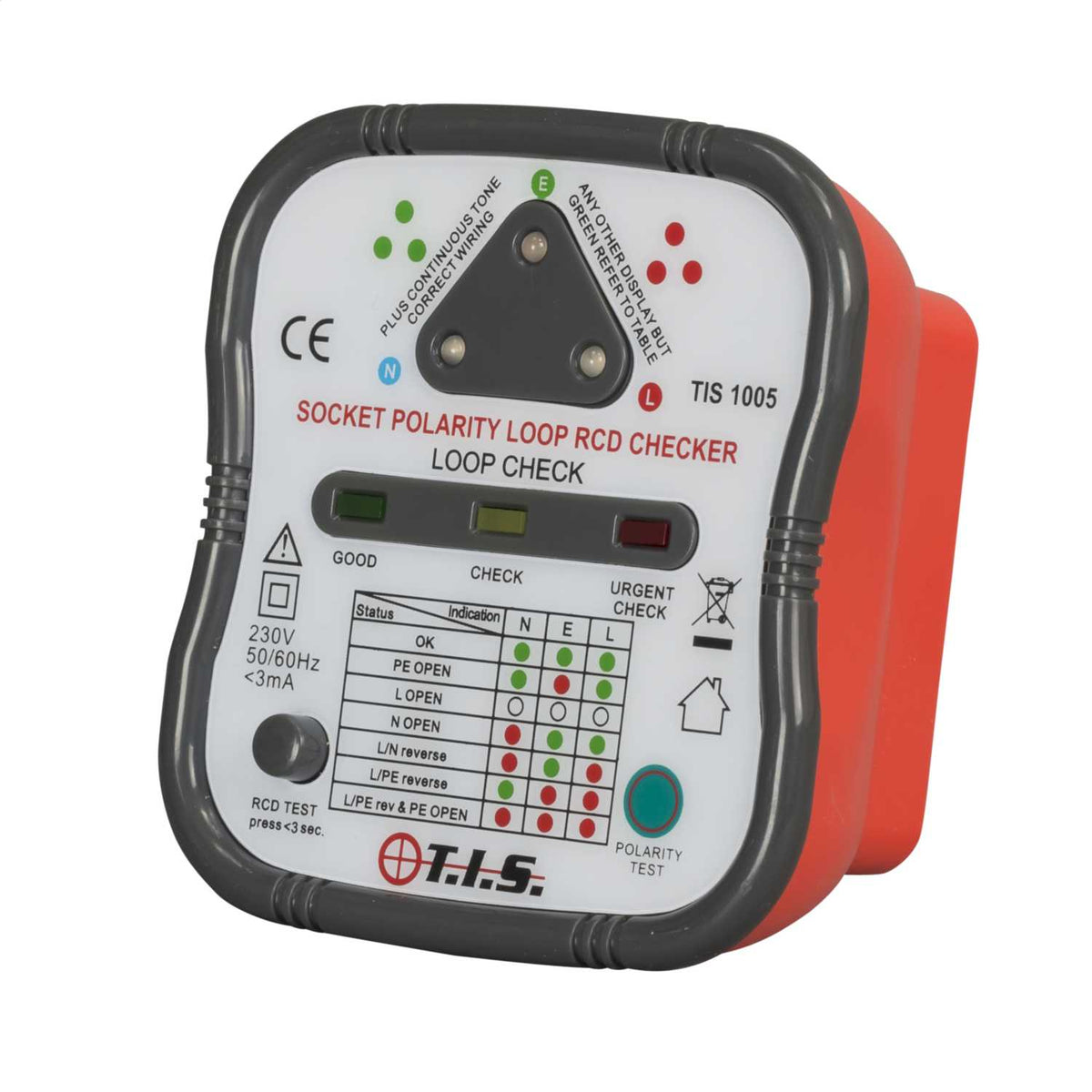 TIS 1005 Socket Loop and RCD Tester