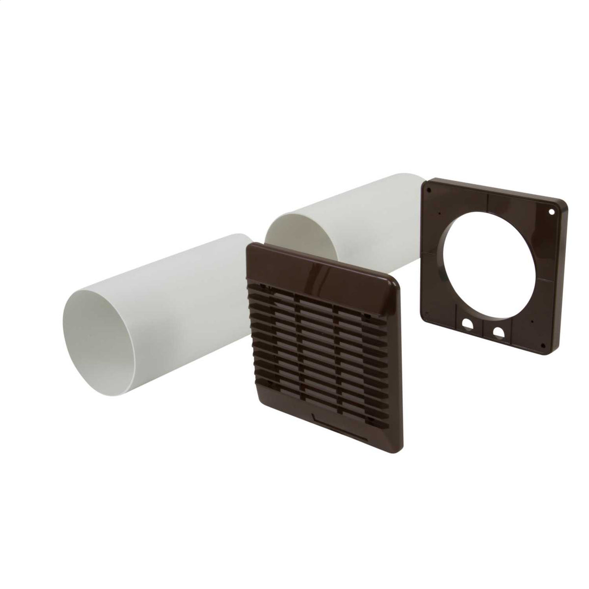 Vent Axia 100mm 4" Wall Fitting Kit Brown