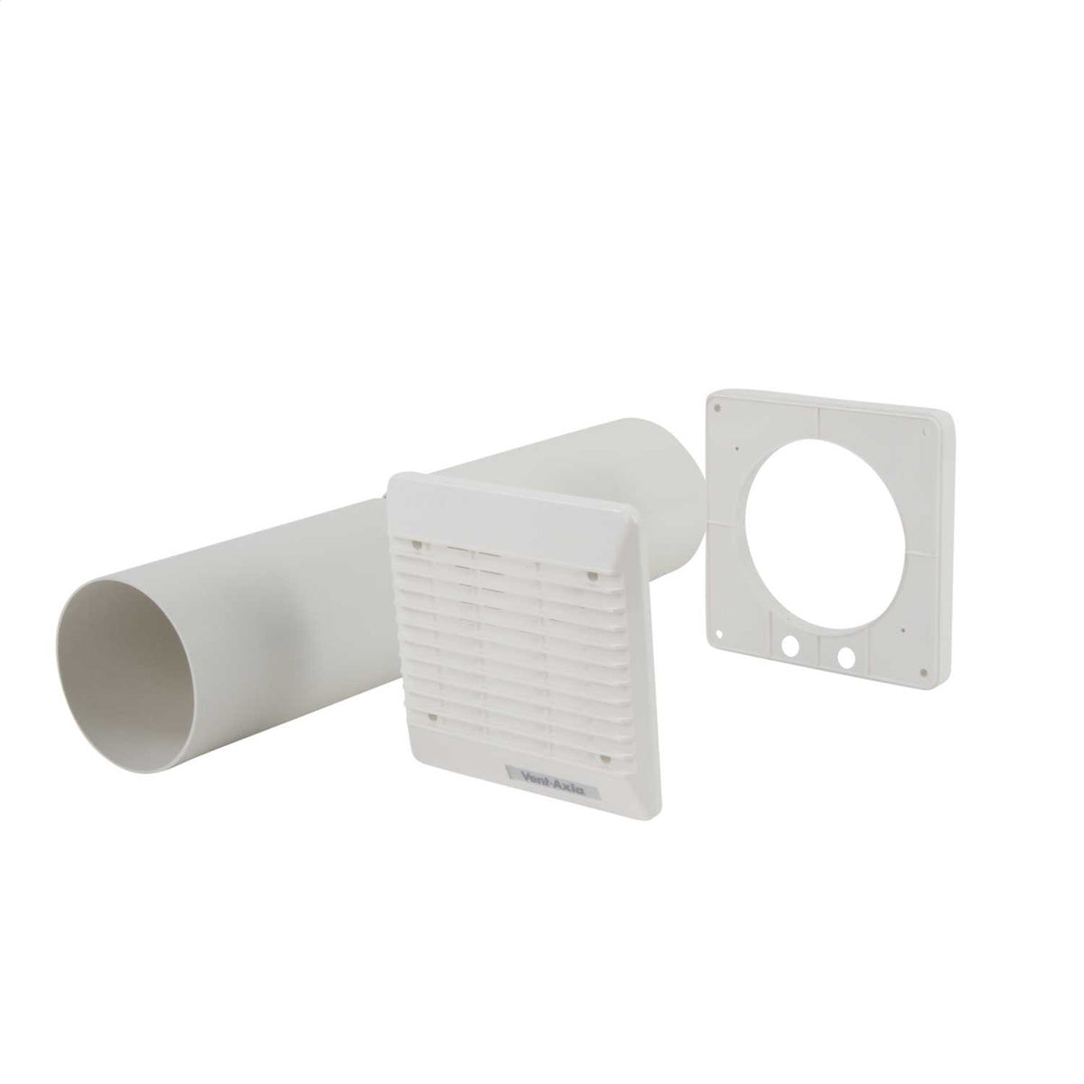Vent Axia 100mm 4" Wall Fitting Kit White
