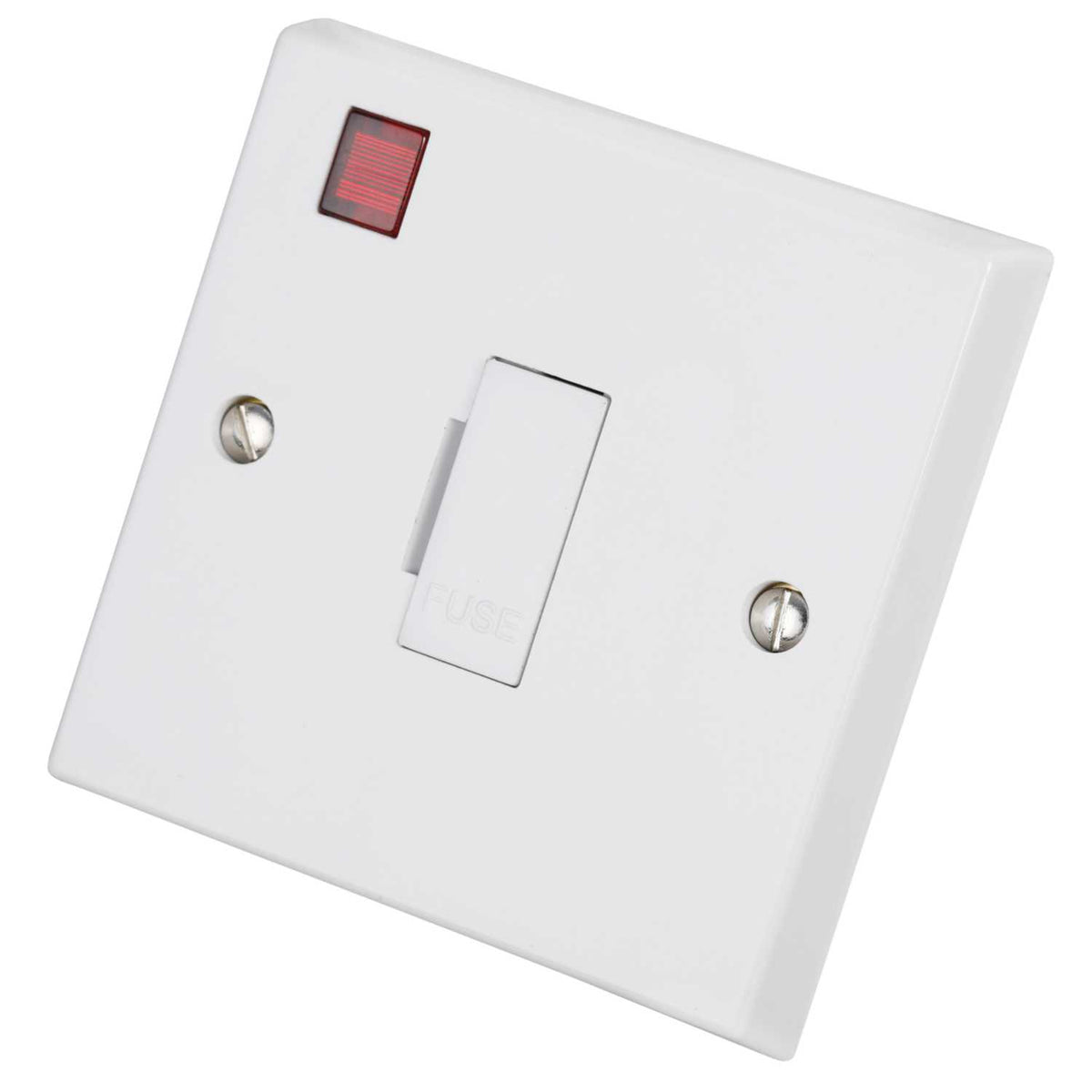 Volex 13A Unswitched Fused Spur with Neon White