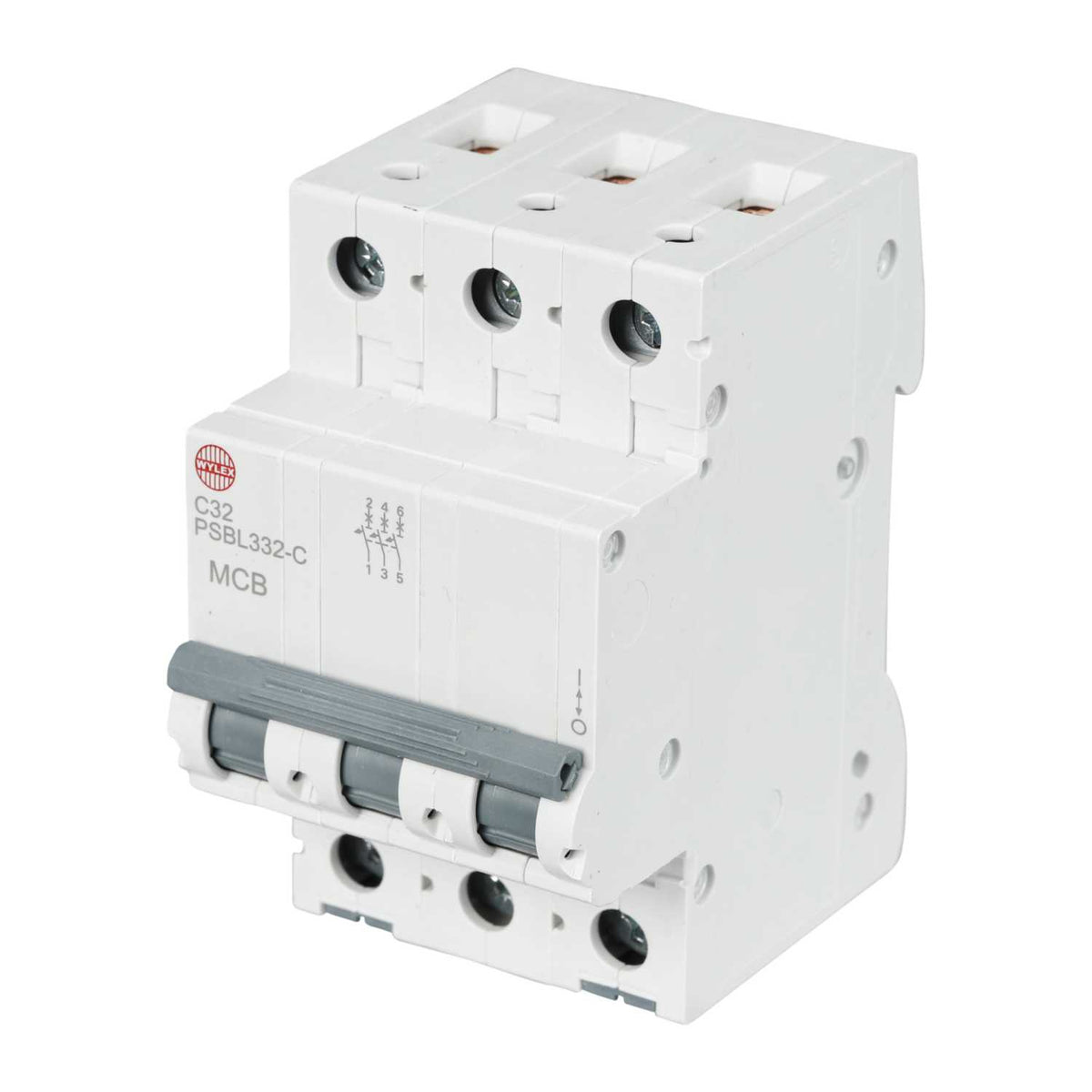Wylex 32A Triple Pole 10kA C Curve MCB