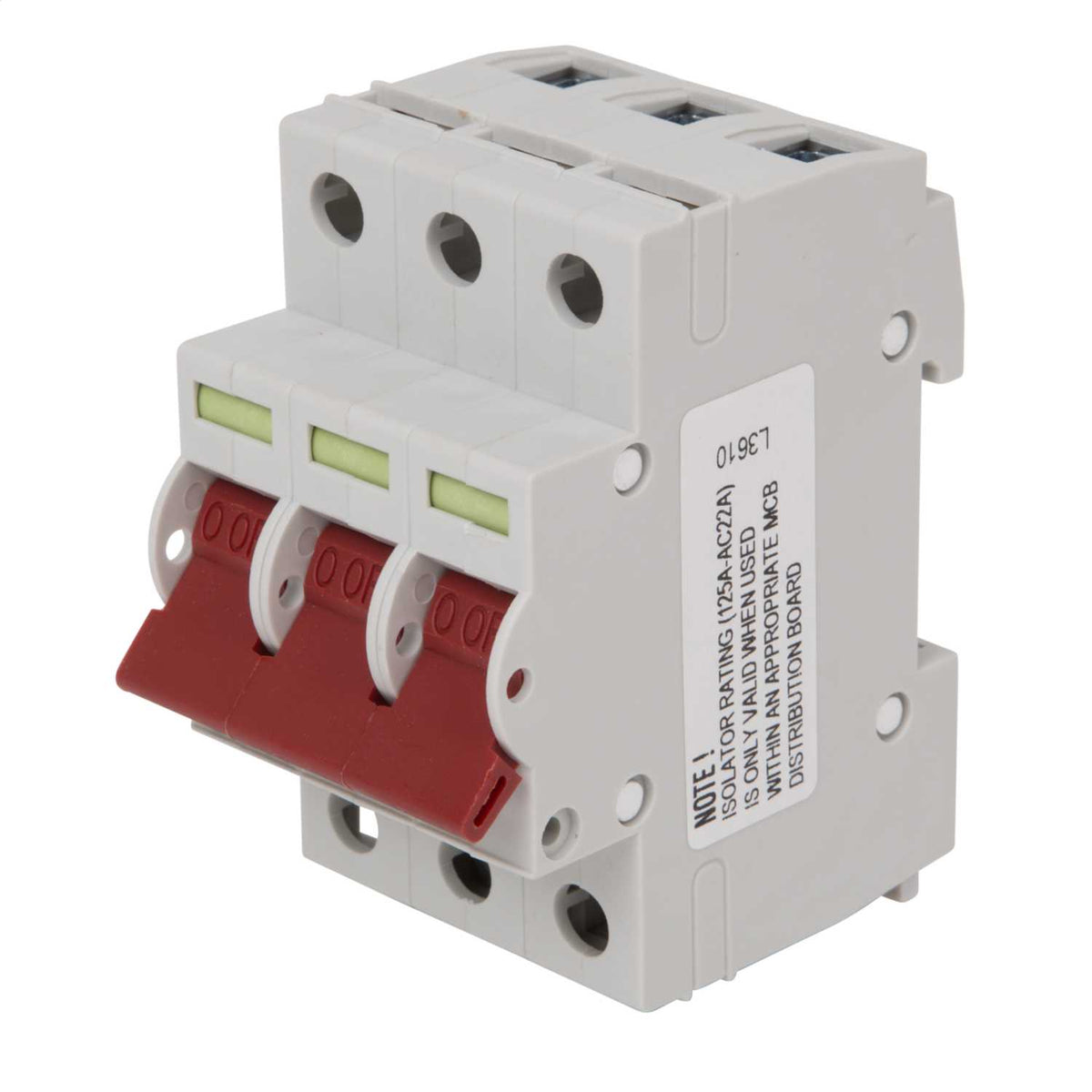 Wylex 125A TP 3 Module Isolator Switch