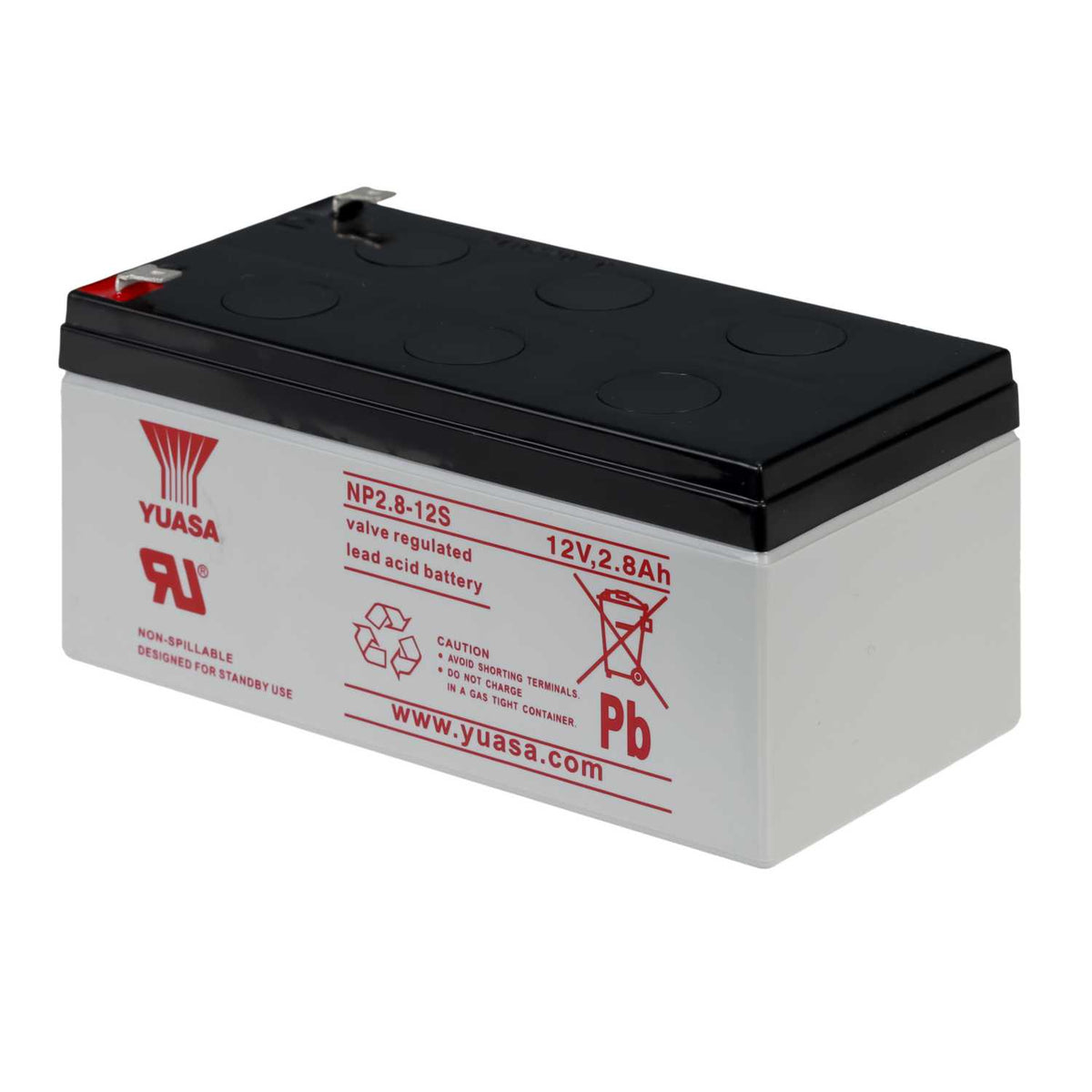 Yuasa 2.8Ah 12V Sealed Lead Acid Battery