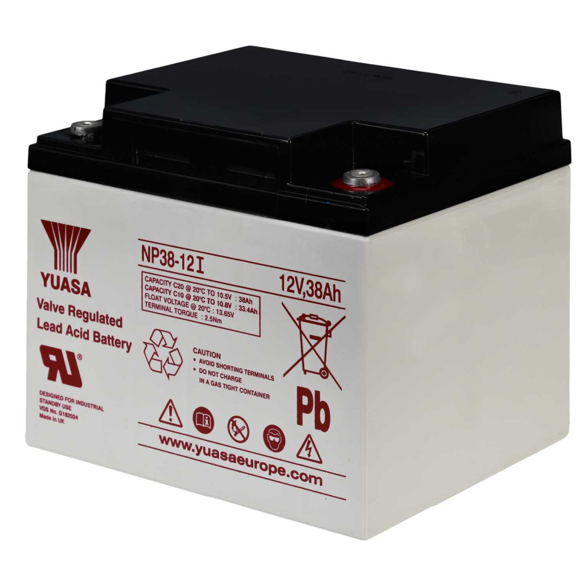 Yuasa 38Ah 12V Sealed Lead Acid Battery
