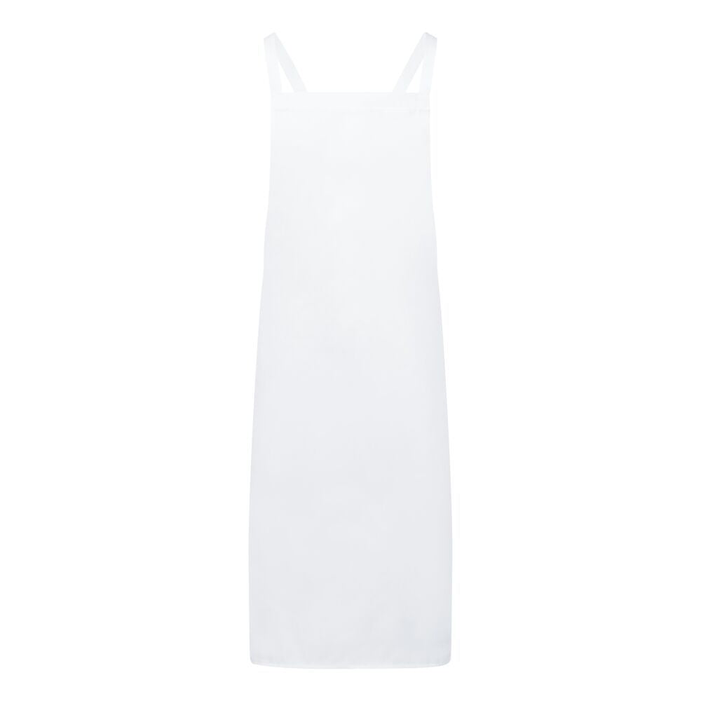 Cross back Apron, , R, White