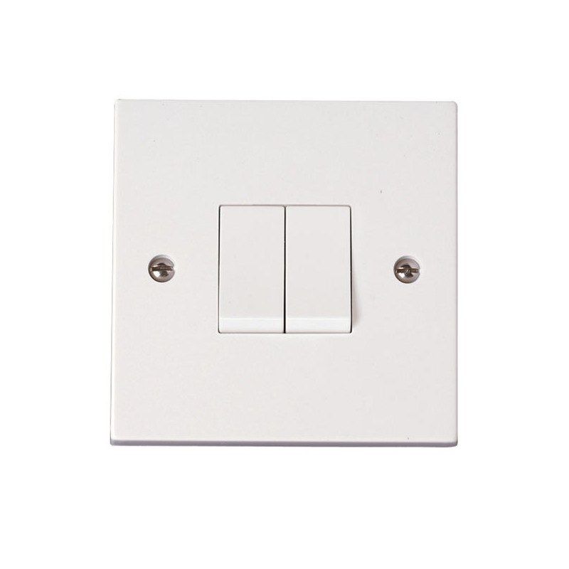 CLICK PRW012 PLATESWITCH 2G 2W 10A WHITE