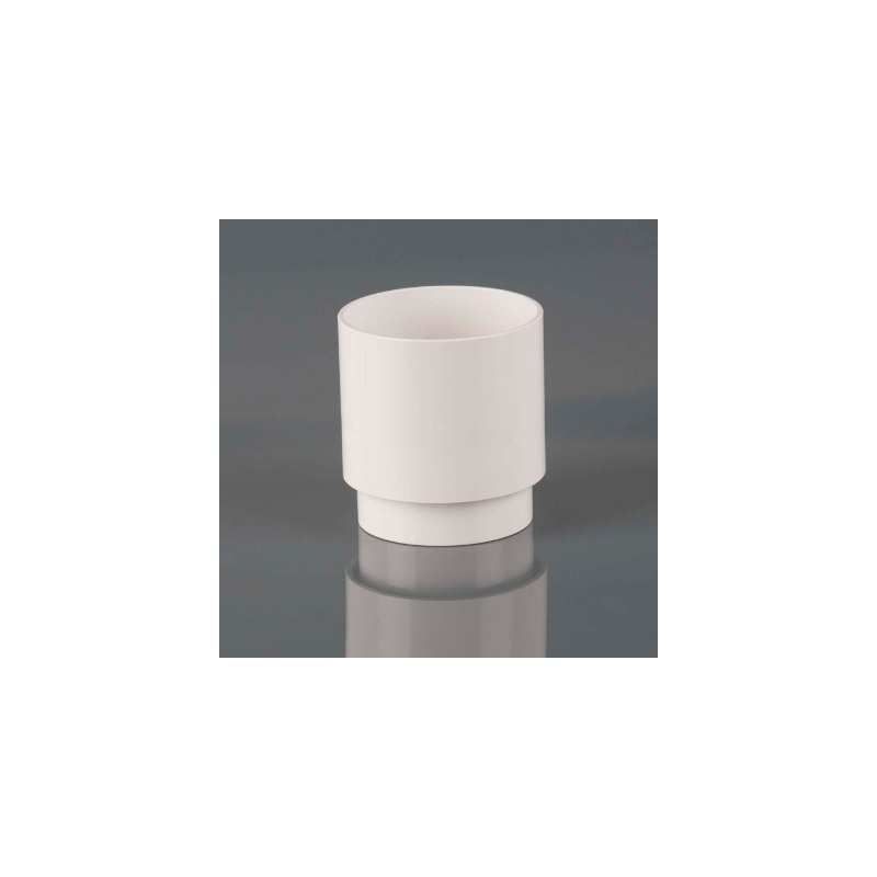 BRETT DOWNPIPE ROUND CONNECTOR ARCTIC WHITE BR206A