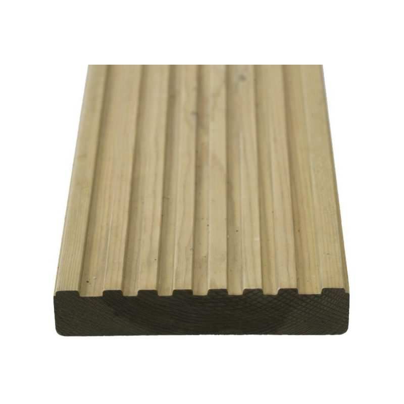 TTG 32 x 150mm COXHEATH TREATED DECKING PER MTR <26x144>